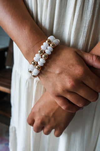 Candy Beads Bracelet • White