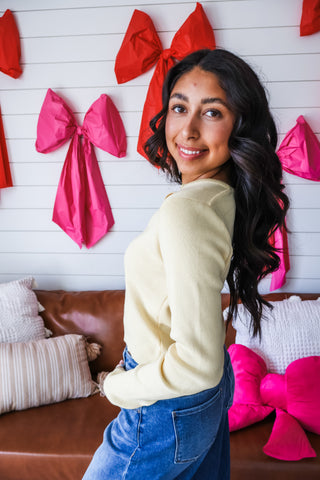 Soft & Sweet Cardigan • Lemon Crush