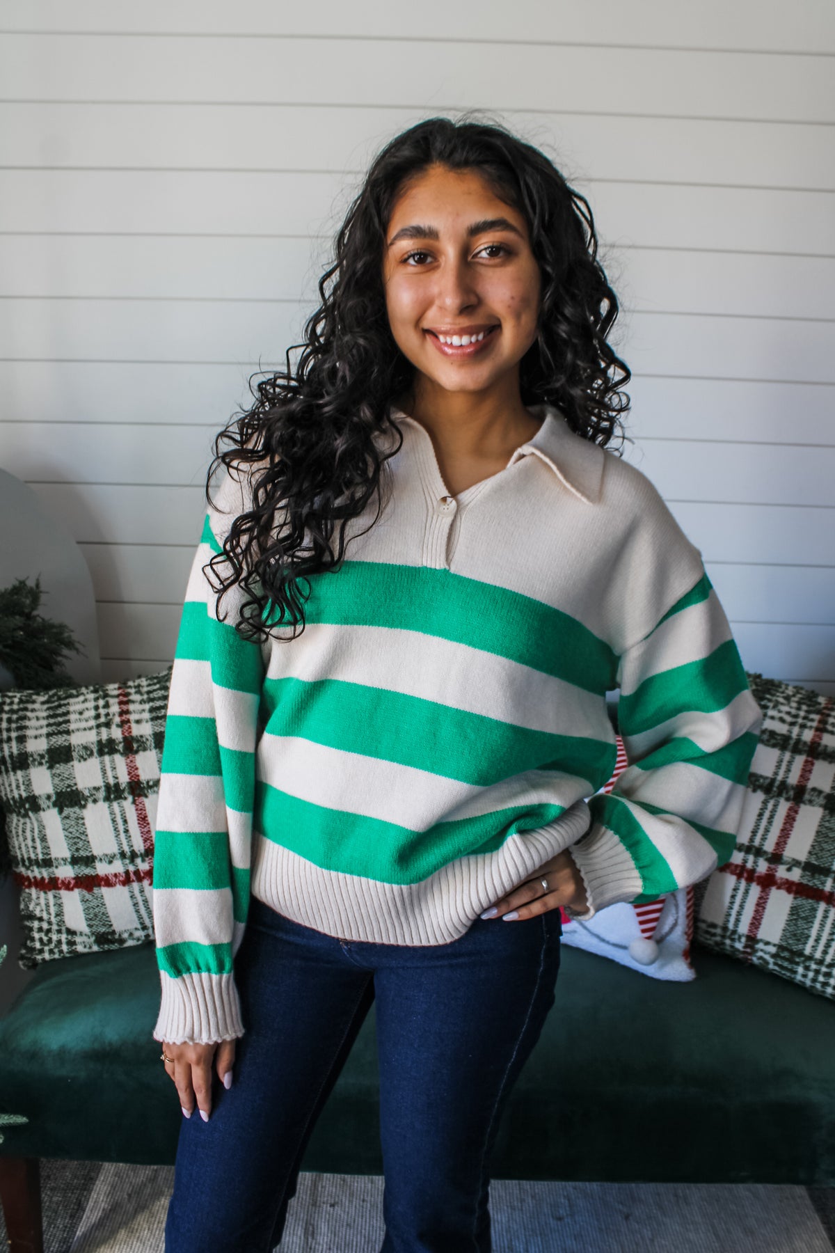 On The Nice List • Green Stripe