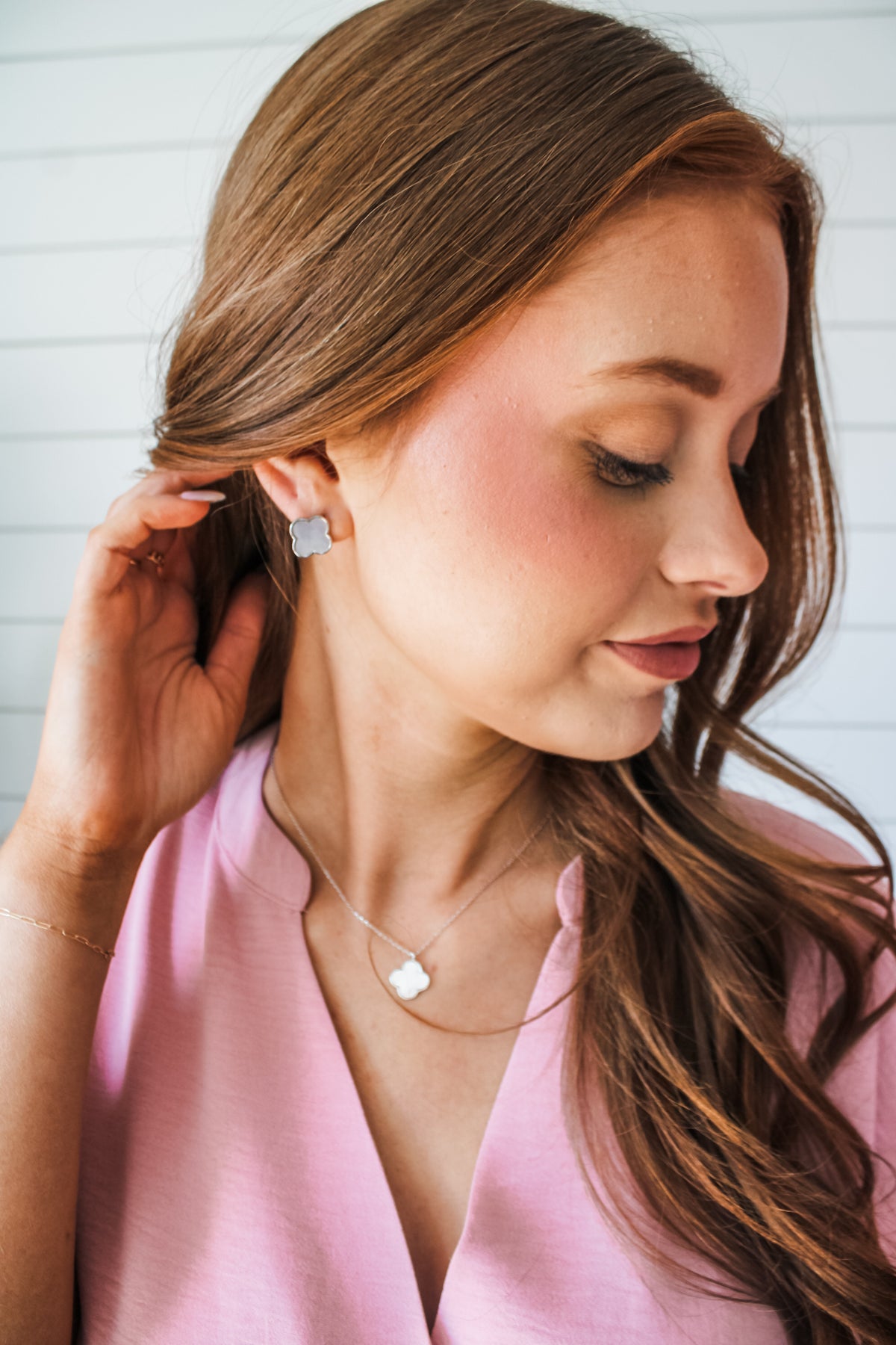 Elegantly Elevated Clover Earrings • Silver