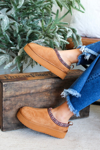 Mix & Mingle Platform Slipper • Tan