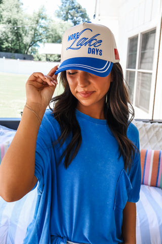 More Lake Days Trucker Hat • Blue