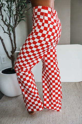 Pitch Perfect • red checkerboard denim