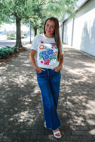 Your Time To Bloom Graphic Tee • Cream