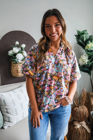 Natural Charm • Brown Floral