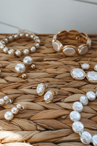 Charming Character Pearl Earrings • Gold