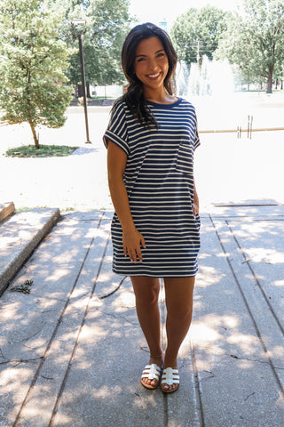 Dockside Days • Navy Stripes