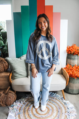 Peace Out Patchwork • Denim - FINAL SALE