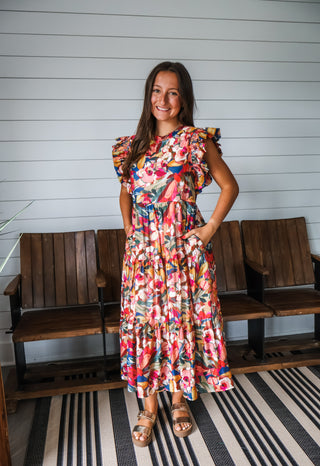 Painting Paradise Midi • Floral Multi