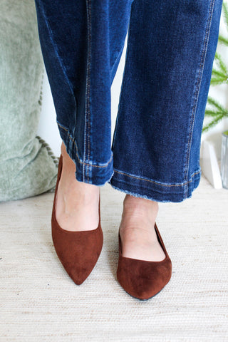 Pretty On Point Ballet Flat • Walnut