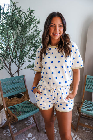Spot Of Sunshine Short Set • Blue Dot
