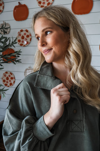 Cold Snap Pullover • Olive