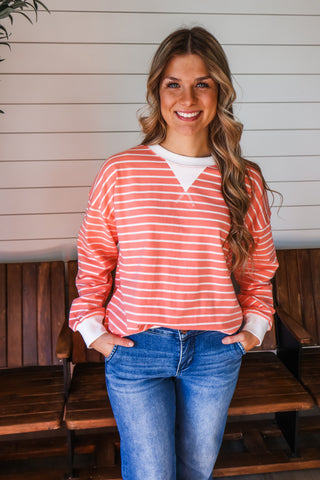 Easy Going Stripes • Coral