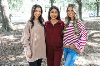 Move Forward Half Zip • Burgundy