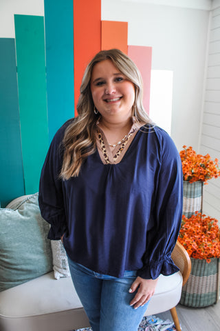 Cut To The Chase • Navy - PLUS - FINAL SALE