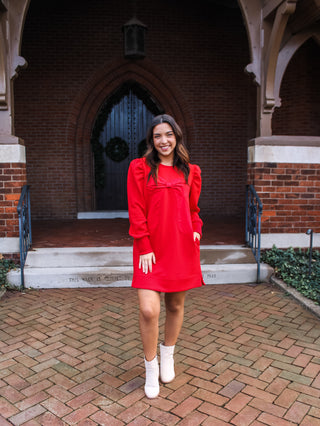 Love & Joy Pocket Dress • Red