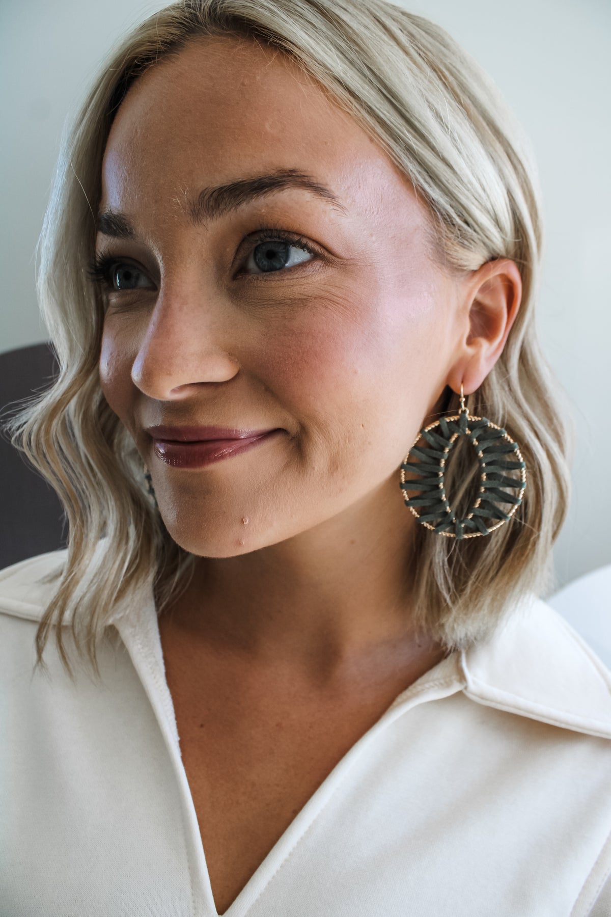 Make A Statement Earrings • Dark Sage - FINAL SALE