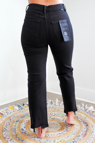 Erica High Rise Straight | Tummy Control • Black