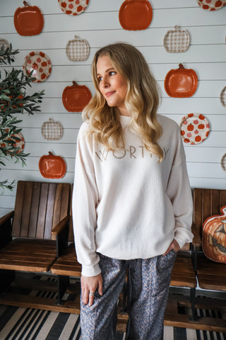 Worthy Oversized Pullover • Cream
