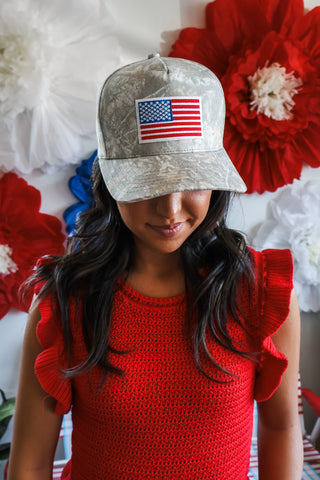 Home Of The Brave Trucker Hat • Camo