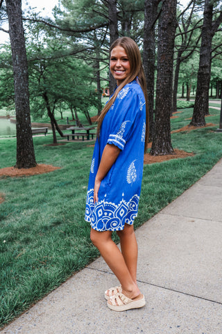 Someday Soon Pocket Dress • Blue