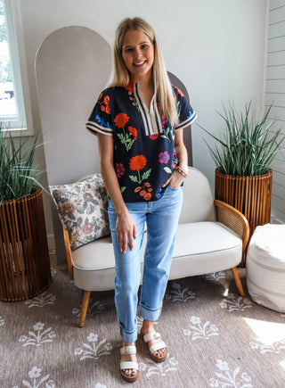 Midnight Garden • Navy Floral
