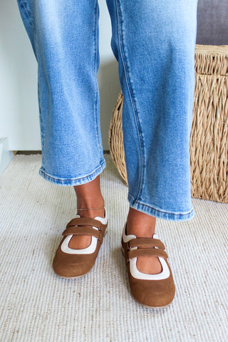 Harlow Sporty Flat • Cognac