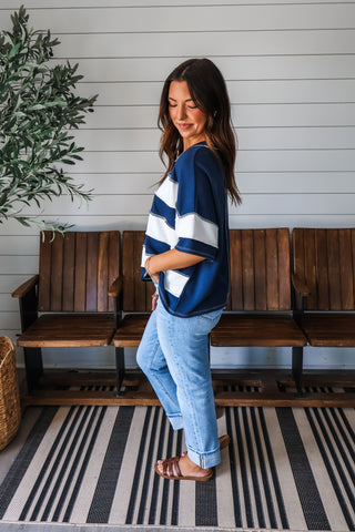 Post It Stripes • Navy
