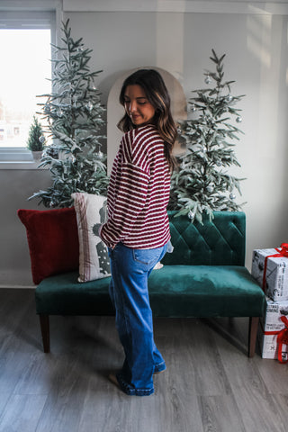 Time Together • Burgundy Stripes