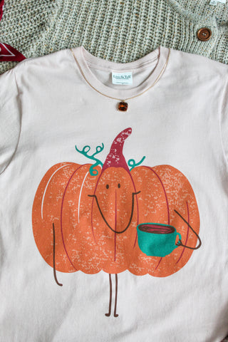 Pumpkin Spice Season Graphic Tee • Pink