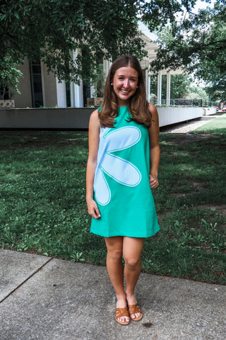 Petal Power Shift Dress • Green