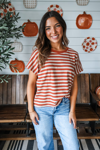 Pumpkin Patch Stripes • Orange