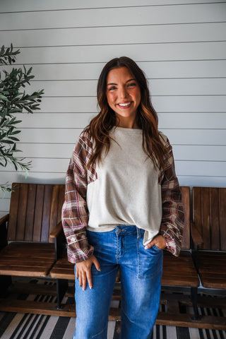 Playful In Plaid • Oatmeal Multi