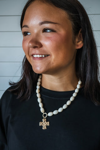 Beyond Blessed Stone Necklace • Ivory