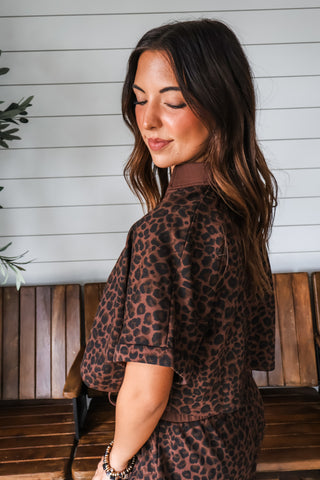 On The Wild Side Pant Set • Leopard
