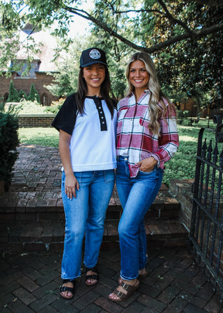 Picture perfect plaid • crimson