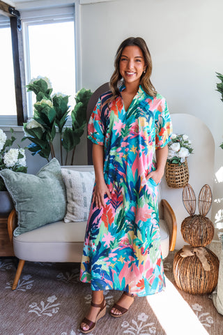 Paradise Found Printed Midi