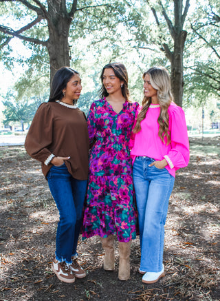 Step Into The Season • Purple Floral