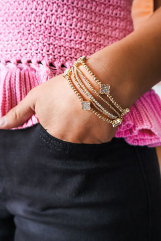 Shining Beauty Bracelet Set • Gold