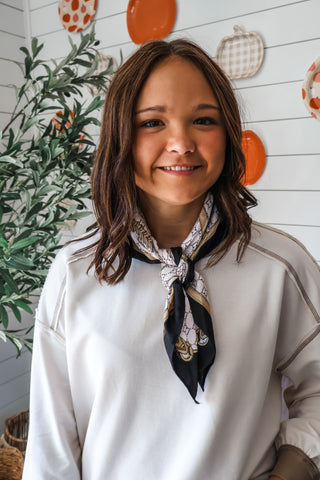 Easy Contrast Pullover • Cosmic Latte