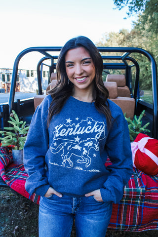 Kentucky Spirit Graphic Sweatshirt • Heather Navy