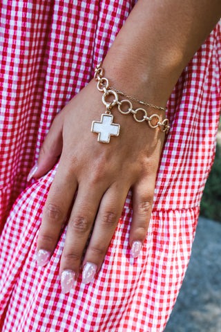 Faith & Freedom Bracelet • Gold