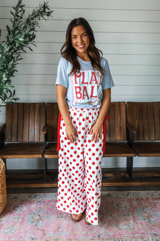 Play Ball • soft blue graphic