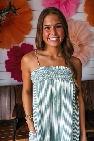 Coastal Stripes Maxi • Sage