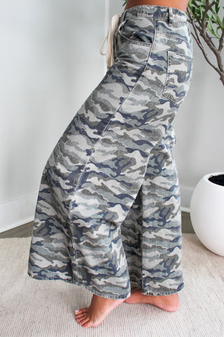 Charlie Camo Print Pants • Olive - FINAL SALE