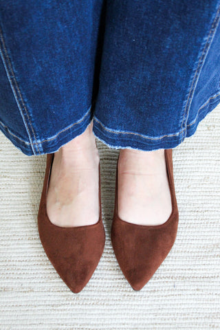 Pretty On Point Ballet Flat • Walnut