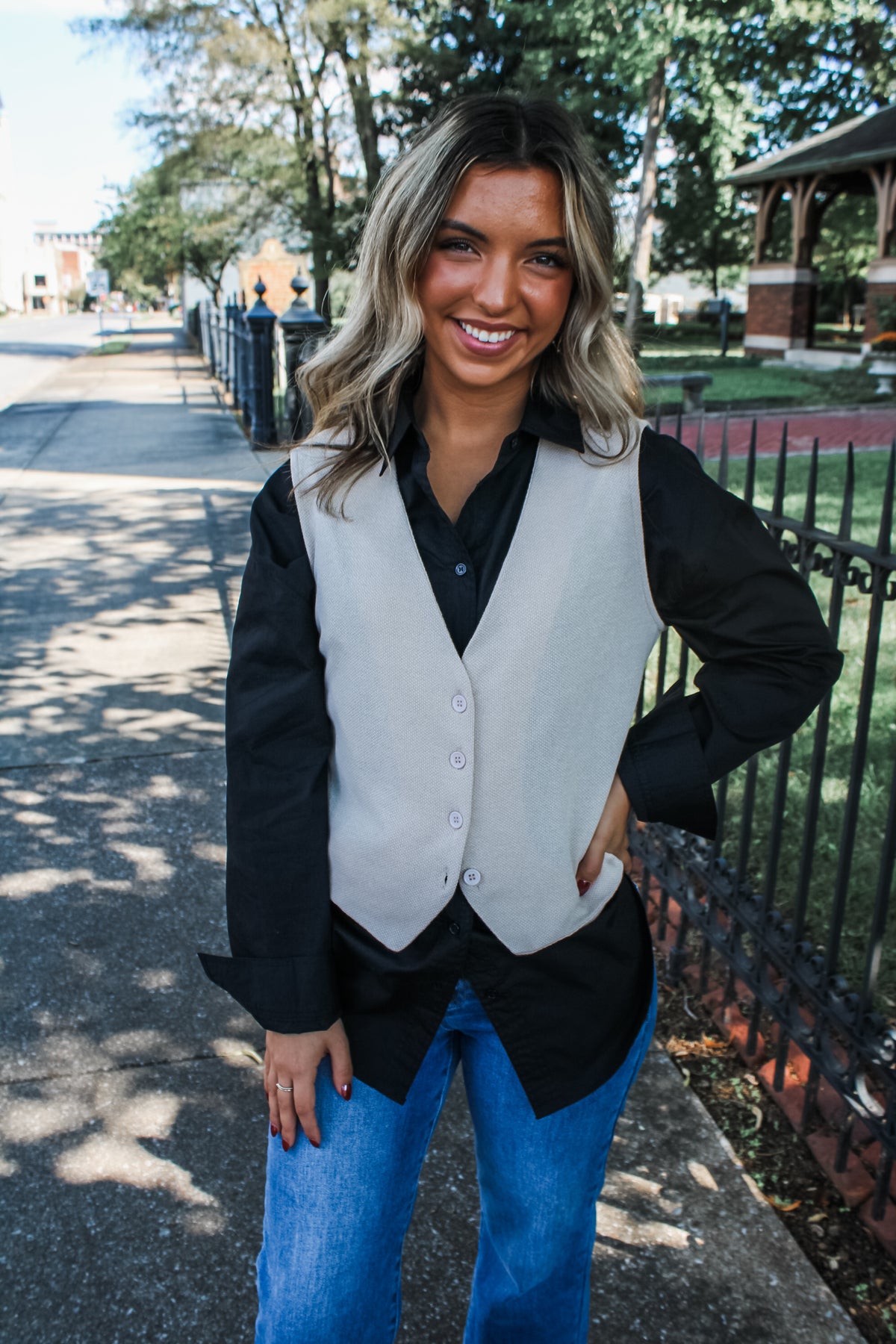 Next Level Knit Vest • Beige