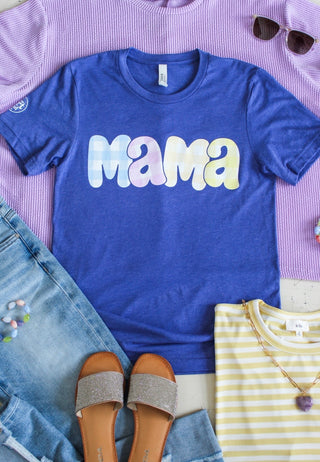 Mama gingham graphic • purple