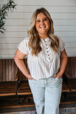 Coastal Chic • Tan Stripe - PLUS