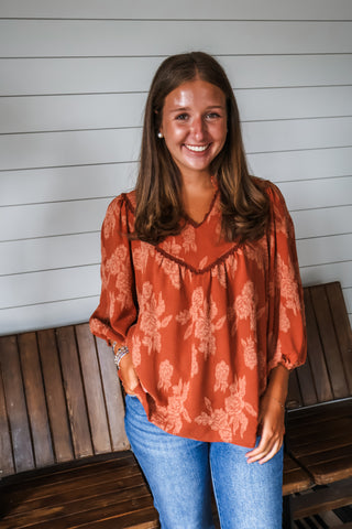 Rustic Blooms • Rust
